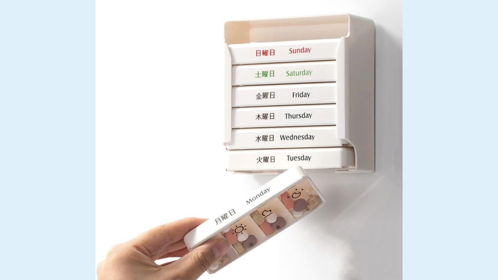 霜山「1週間ピルケース」｜薬の飲み忘れ防止に便利な携帯用薬ケース