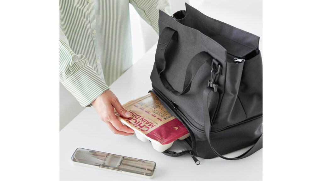 通勤にも使える!保冷ランチバッグ付き2WAYバッグ