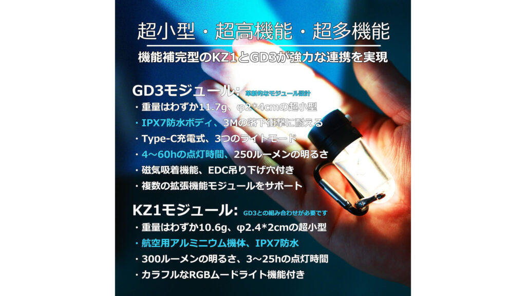 手のひらサイズでここまで明るい!多機能ミニLEDライトが凄い!!