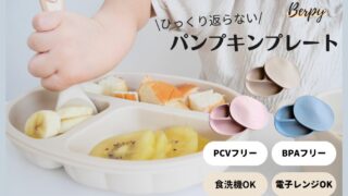 Berpy「パンプキンプレート」｜ひっくり返らない吸盤付きベビー食器で離乳食を楽しく