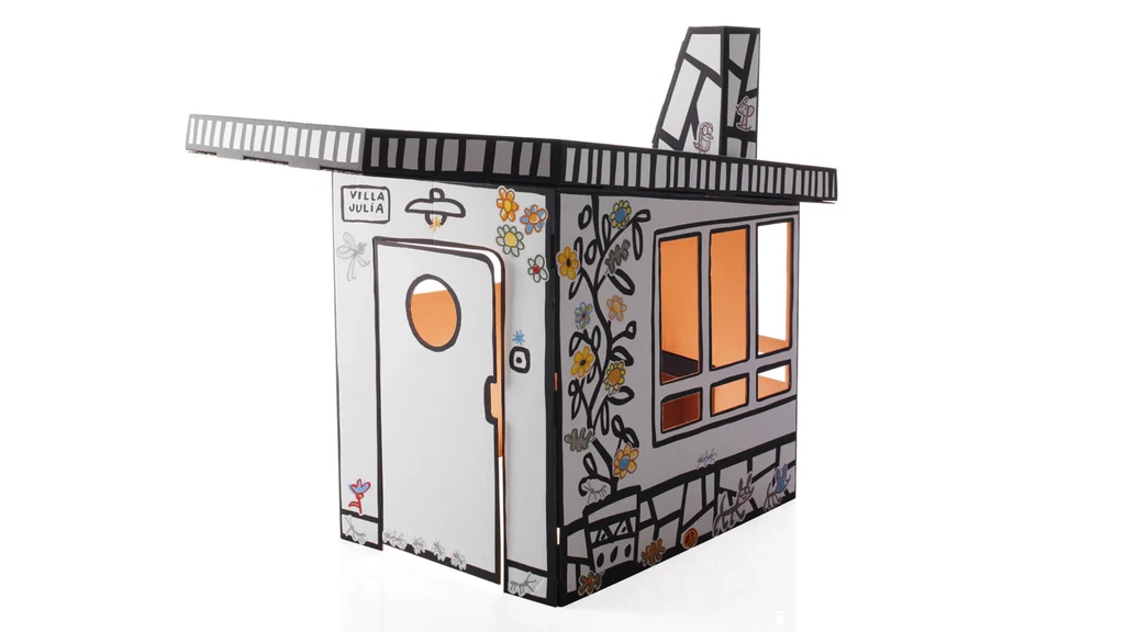 親子で楽しめる!デザイン性抜群のダンボールキッズハウス