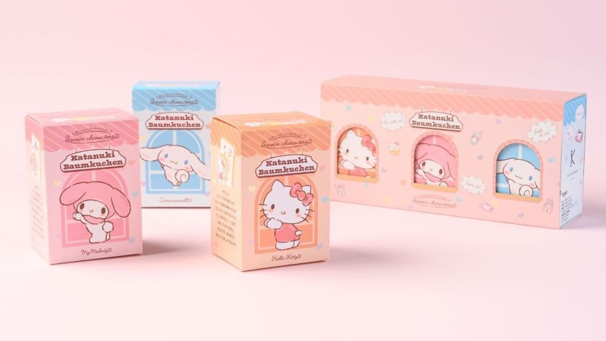 サンリオ型ぬきバウムクーヘンがかわいい！人気キャラクター6種セット