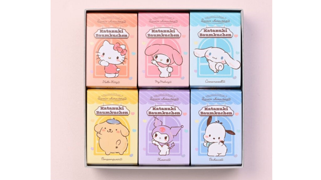 サンリオ型ぬきバウムクーヘンがかわいい！人気キャラクター6種セット