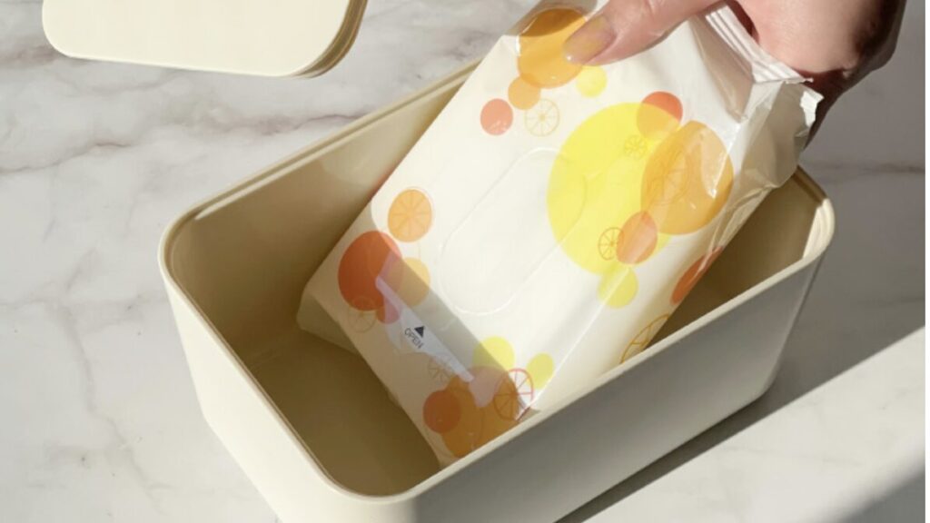 ウェットティッシュケース｜おしゃれで乾燥しにくい密閉構造！詰め替え簡単な収納ケース