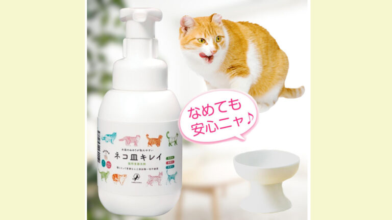 猫のお皿、実は細菌だらけ？獣医師監修の猫用食器洗剤「nekonimo」
