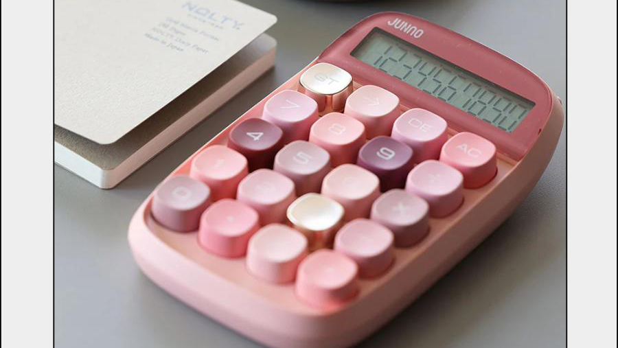 =MOMENT 電卓|ぽこぽこ押し心地がクセになるレトロ可愛い計算機