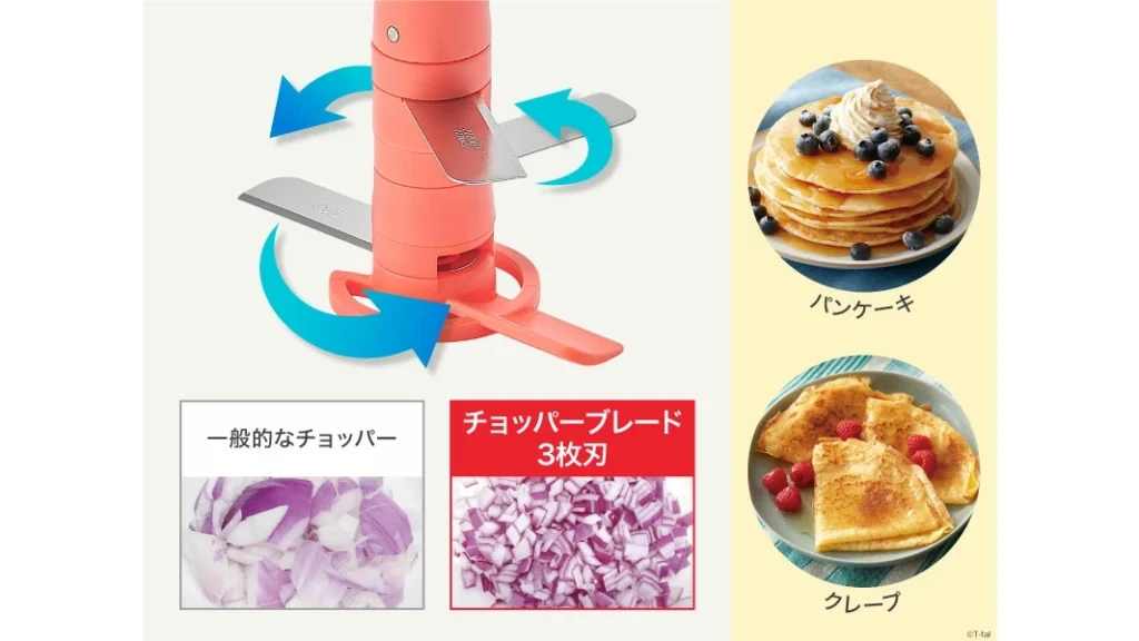 引くだけで料理が時短！ティファール ハンディチョッパー＆ミキシングエクスプレス