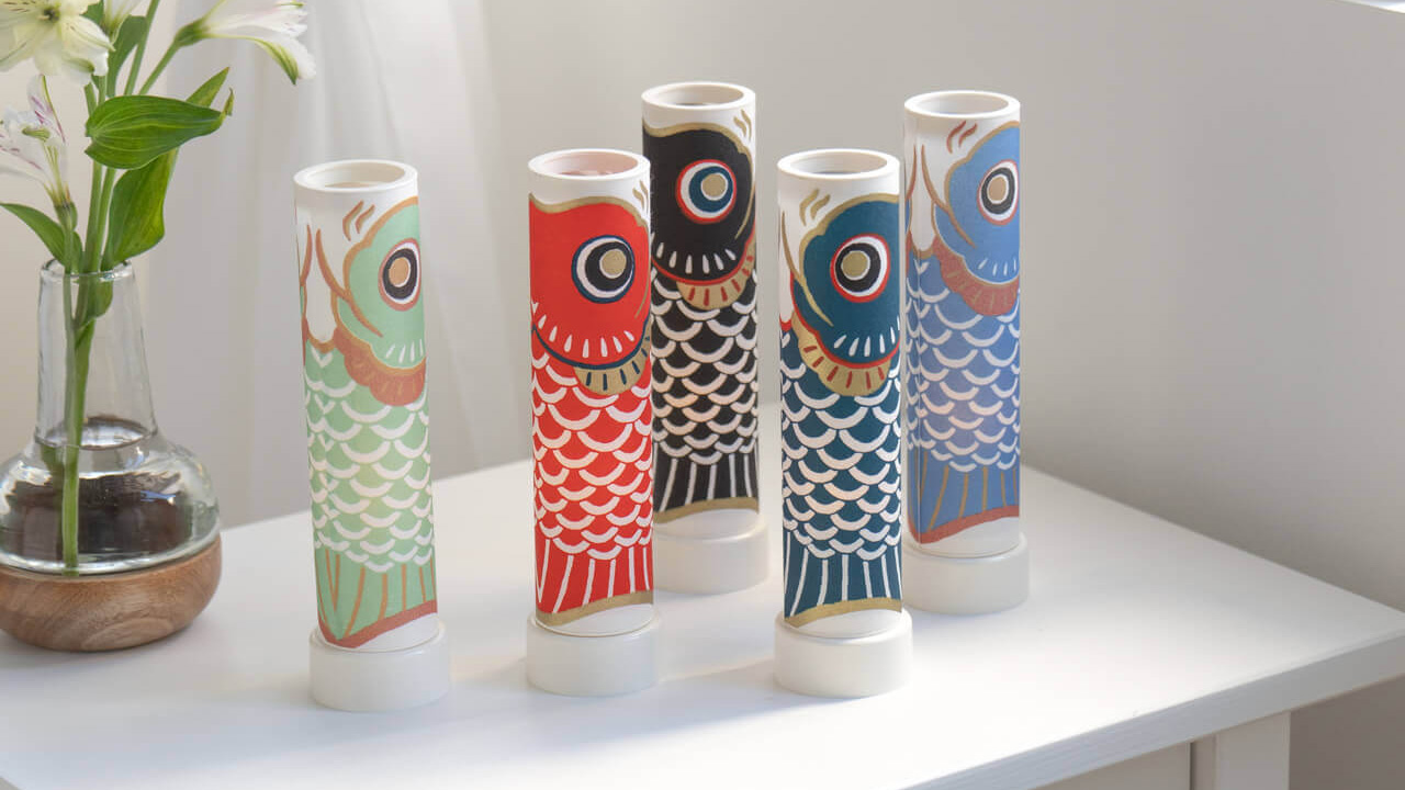 コンパクトで可愛い五月人形に。「鯉行燈」が映える理由