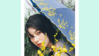 大人かわいい雨傘｜バンブーハンドルのミモザ傘