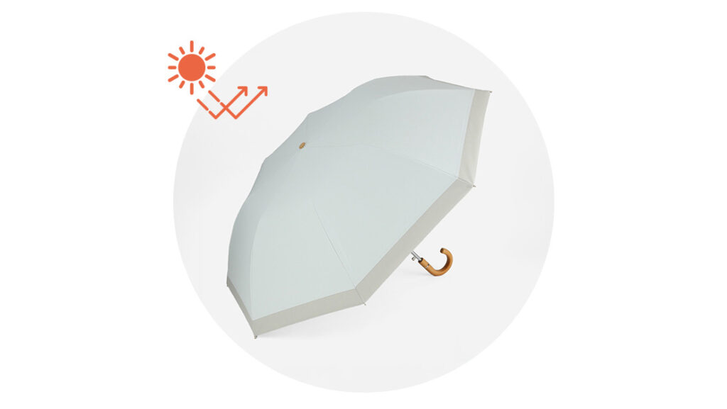 真夏の外出を快適に。KEYUCA『遮光遮熱プレミアム折畳傘』
