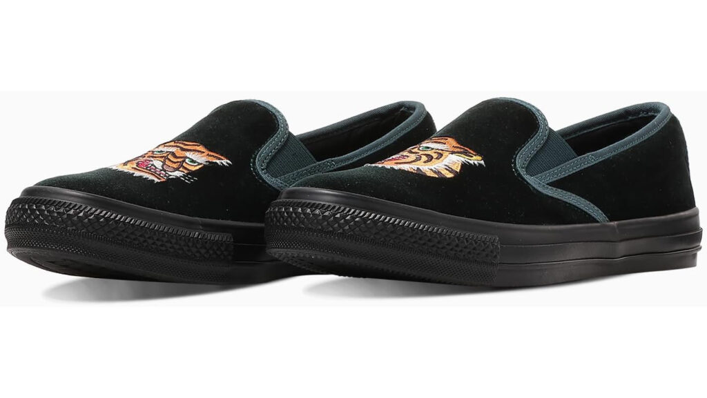 ベルベット&times;虎刺繍が映える｜個性派スニーカーならこれ! コンバース『カンフースリッポン』