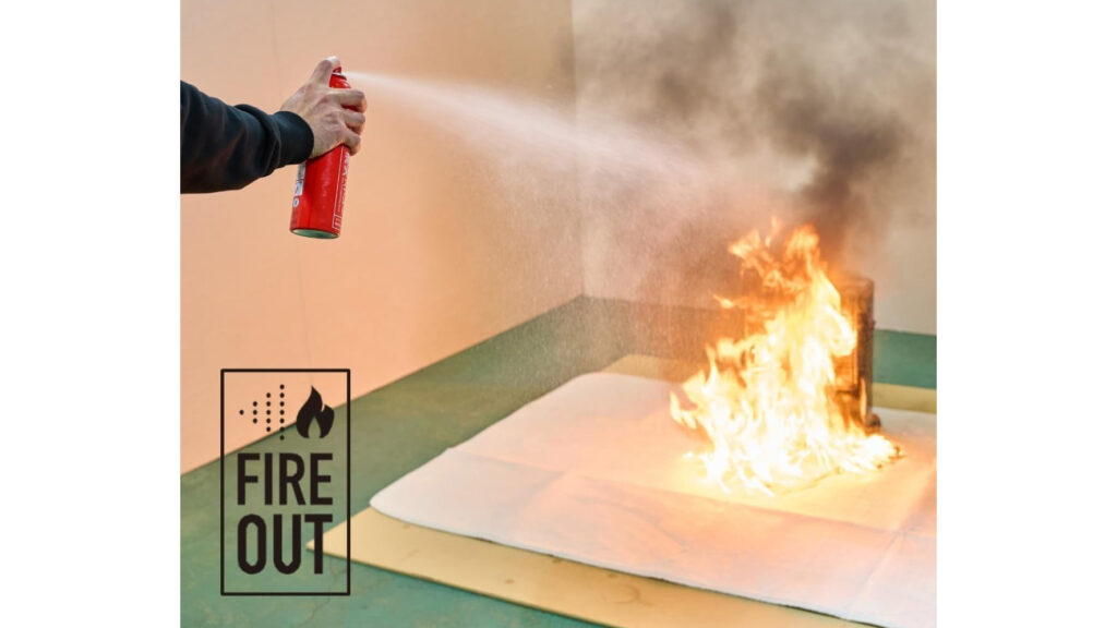 もしもの火災に。手軽に使える消火スプレー「FIRE OUT」