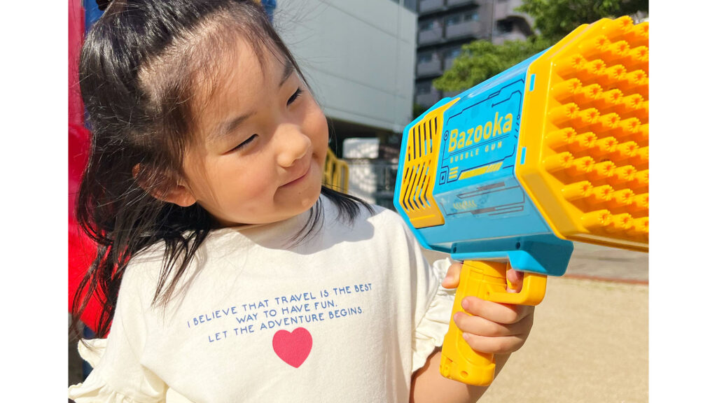 一気に大量発射！電動バブルガンが楽しすぎる