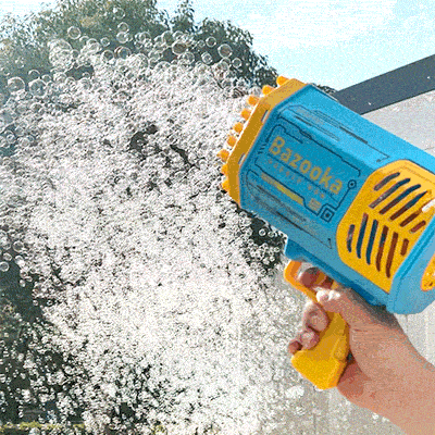 一気に大量発射！電動バブルガンが楽しすぎる