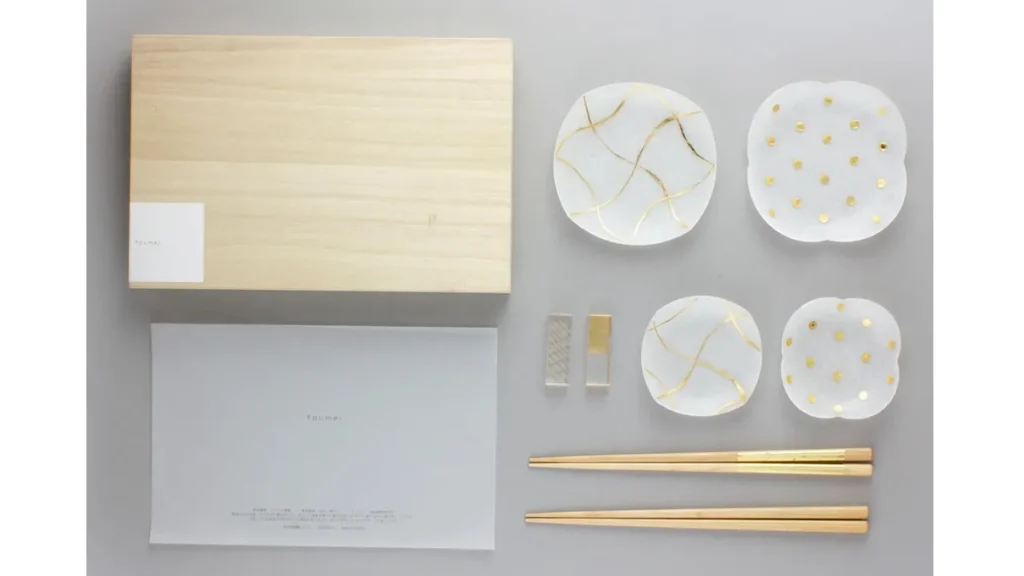 【贈り物に最適】toumei箔ギフトセット｜華やかなテーブルを演出する和食器