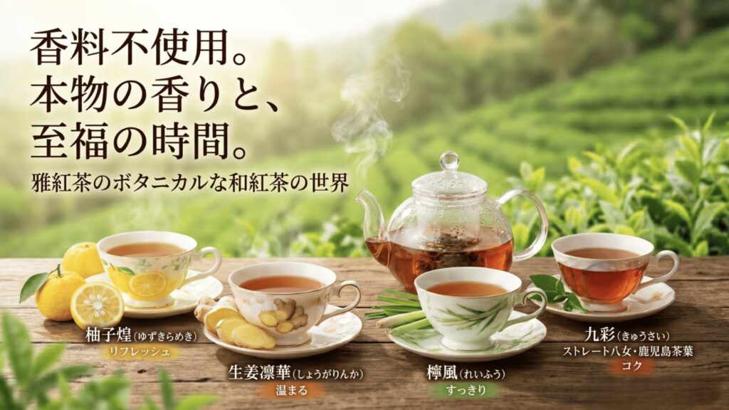【和紅茶ギフト】自然の香りを楽しむボタニカル紅茶セットの魅力