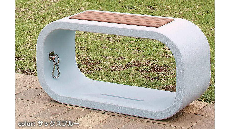 ベンチ×プランター×犬用ステイが一体化!おしゃれ外構アイテム