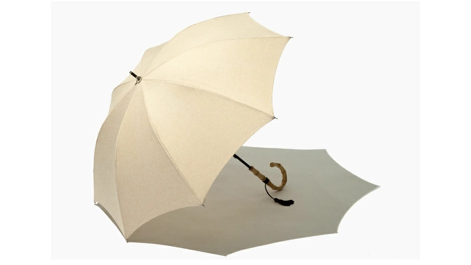 大人かわいい雨傘|バンブーハンドルのミモザ傘