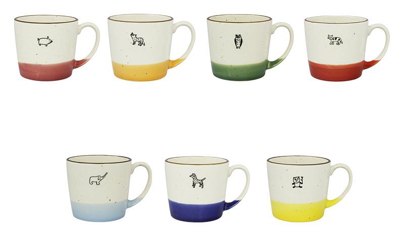 【美濃焼】掛け分けマグが可愛い！7色&times;動物デザインの人気マグカップ