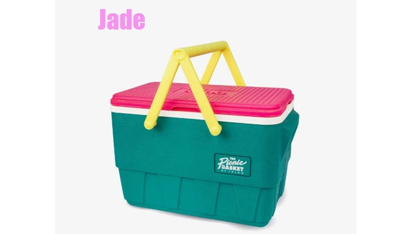 【Igloo Retro Jade 25QTランチピクニックバスケットクーラー】90年代レトロデザインが可愛い！アウトドア映えする大容量クーラーボックス