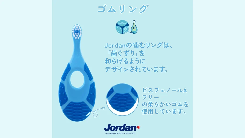 北欧ブランド Jordan の『子ども用歯ブラシ』｜0〜2才の歯みがき習慣づくりにおすすめ