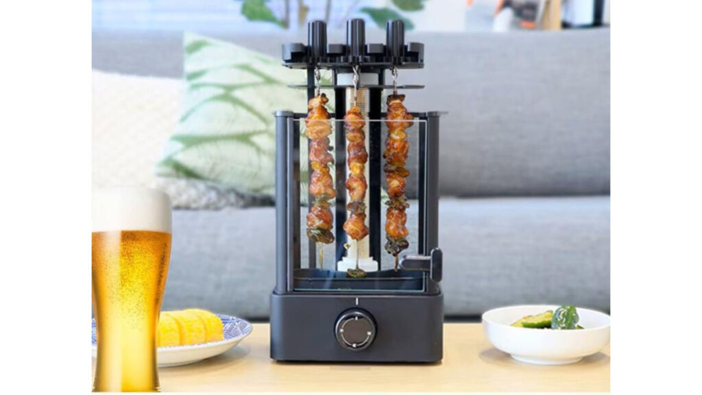 卓上で本格焼き鳥!一人飲みにぴったりな回転式焼き鳥メーカー