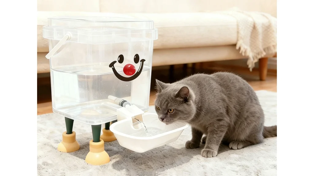 猫も小型犬も使える！静音設計の『ペット用自動給水器』が便利
