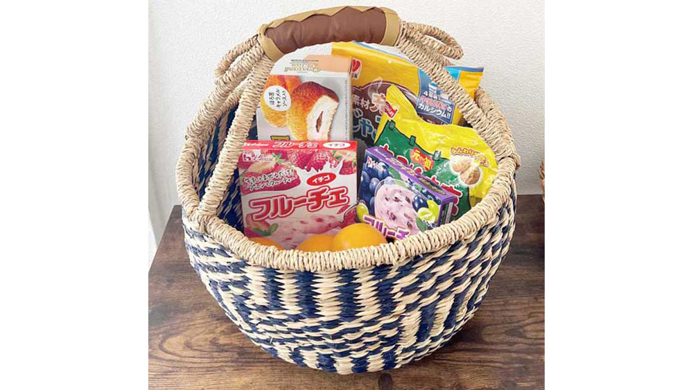 見せる収納におすすめ!シーグラス手編みバスケットの魅力