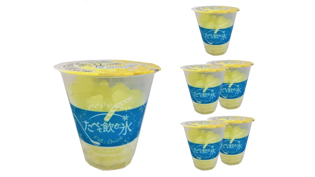 夏の熱中症対策やおうちカフェにも！『たべて飲む氷 レモン』が夏のおやつにおすすめ