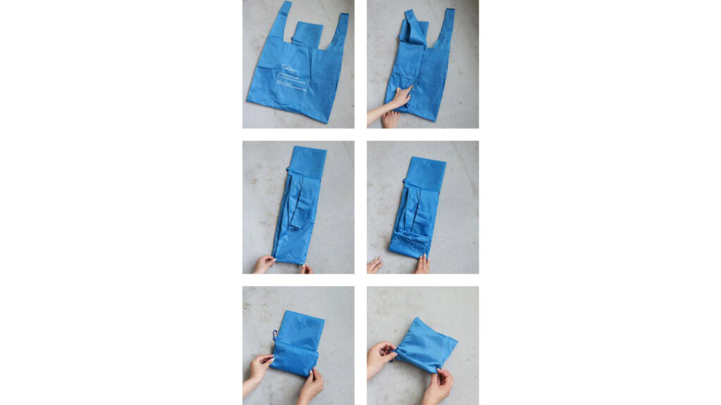 スーパーの買い物に便利！カゴにセットできる大容量エコバッグ