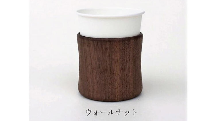 紙コップがおしゃれに変身！本製の天然木を使用した紙コップホルダー