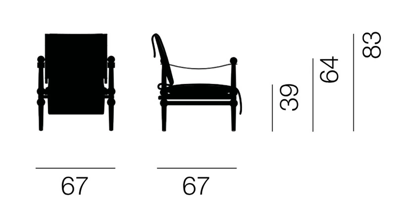 『Twain Armchair』｜サファリチェアを現代的に再解釈した名作チェア