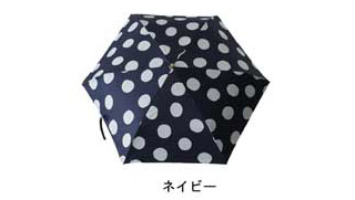 雨の日も晴れの日も使える！大人のドット柄折りたたみ傘