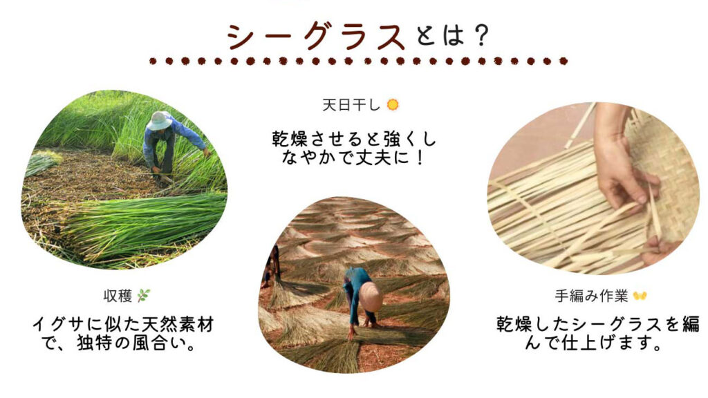 見せる収納におすすめ!シーグラス手編みバスケットの魅力