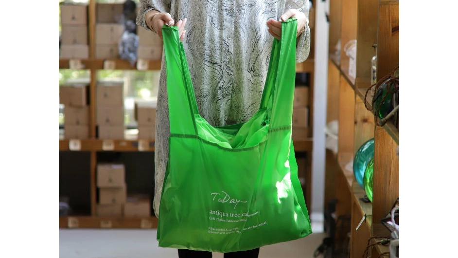 スーパーの買い物に便利！カゴにセットできる大容量エコバッグ