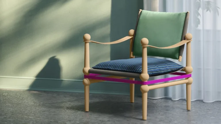 『Twain Armchair』｜サファリチェアを現代的に再解釈した名作チェア