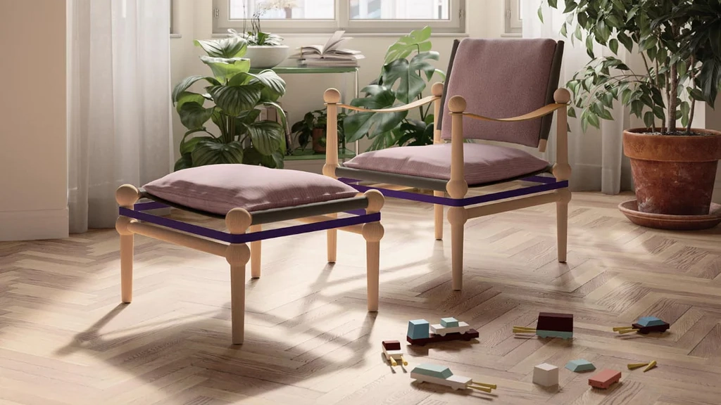 『Twain Armchair』｜サファリチェアを現代的に再解釈した名作チェア