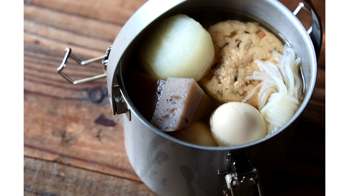仔犬印『丸型給食缶ミニ』保存からアウトドアまで活躍！！