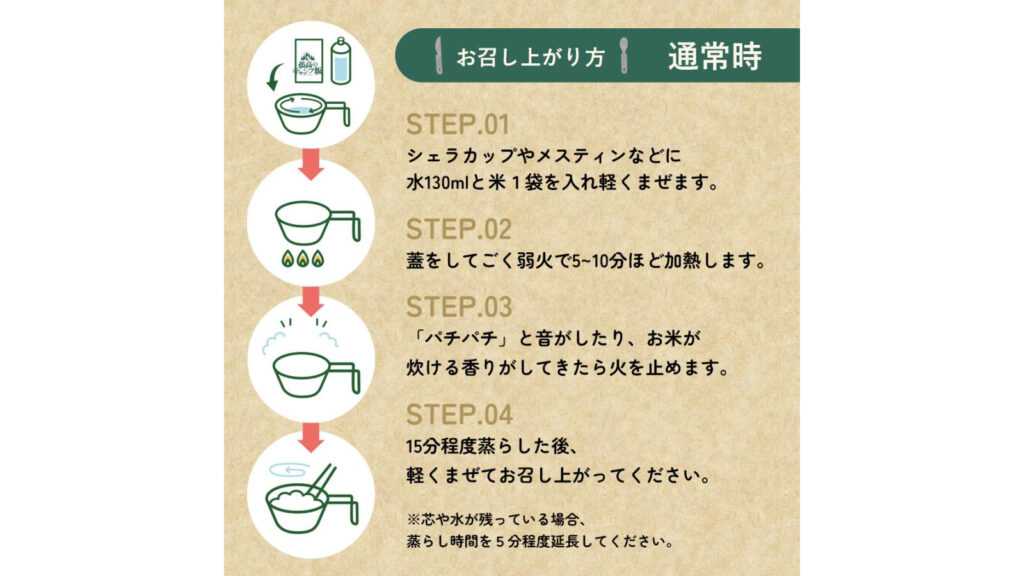 洗米不要で失敗しにくい!『孤高のキャンプ飯』は登山や防災にも便利