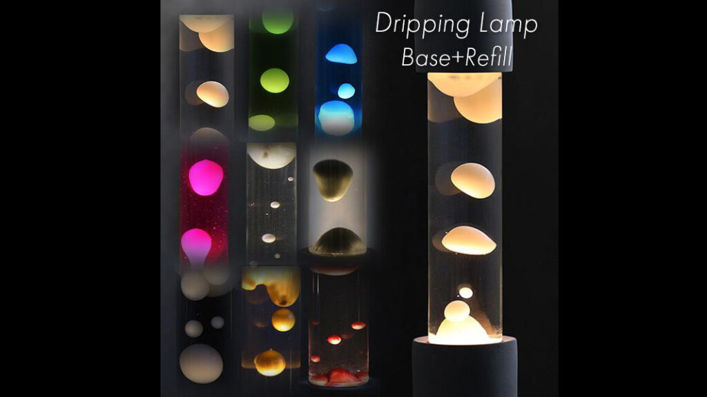 呼吸するように揺らぐ『Dripping Lamp』で癒しの空間づくり