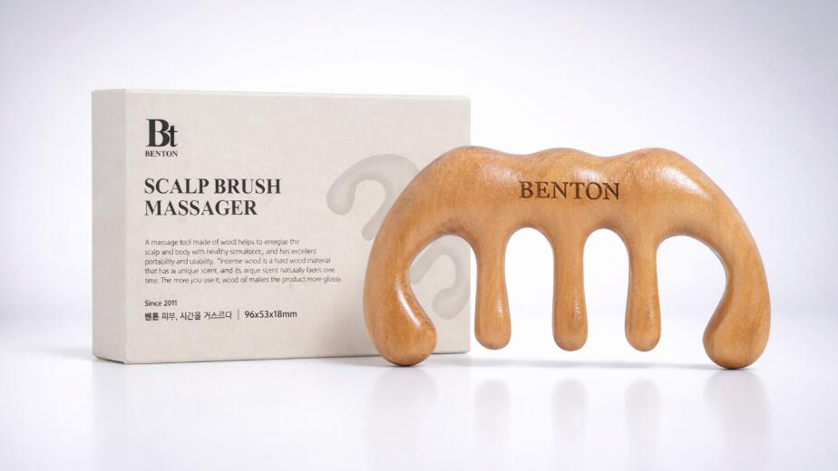 頭皮も首もこれ1つ！BENTON「頭皮かっさマッサージ」で始めるセルフケア