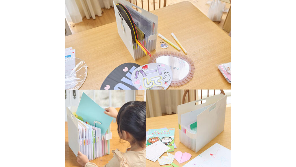 サクラクレパス『こまごまファイル』で文具やプリントをすっきり整理