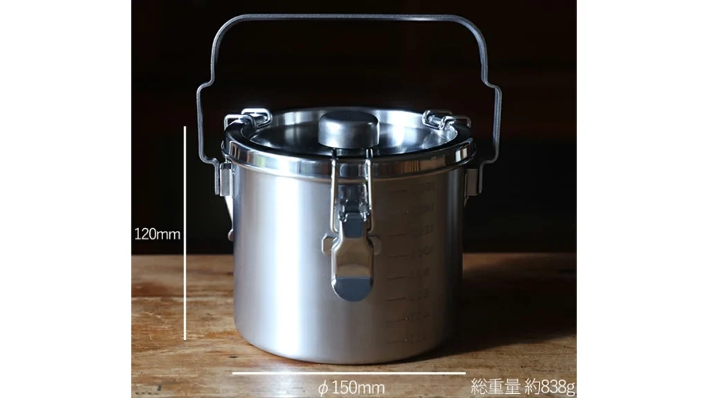 仔犬印『丸型給食缶ミニ』保存からアウトドアまで活躍！！