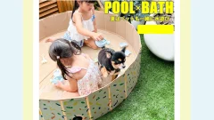 空気入れ不要！子どももペットも一緒に楽しめる|便利な折りたたみプール