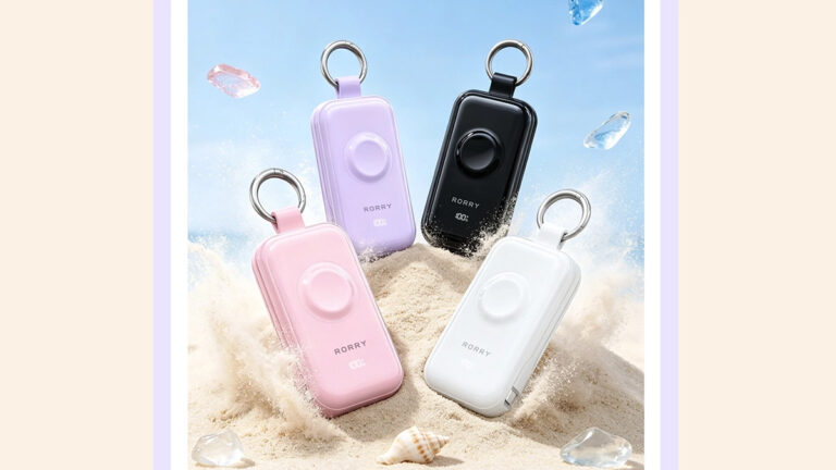 バッグに付けて持ち歩ける！RORRY『キーホルダー型モバイルバッテリー』45W急速充電