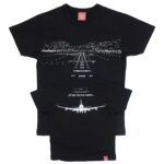 半袖Tシャツ『LANDING』は暗闇で光る空港の夜景が魅力！親子コーデも楽しめる一枚