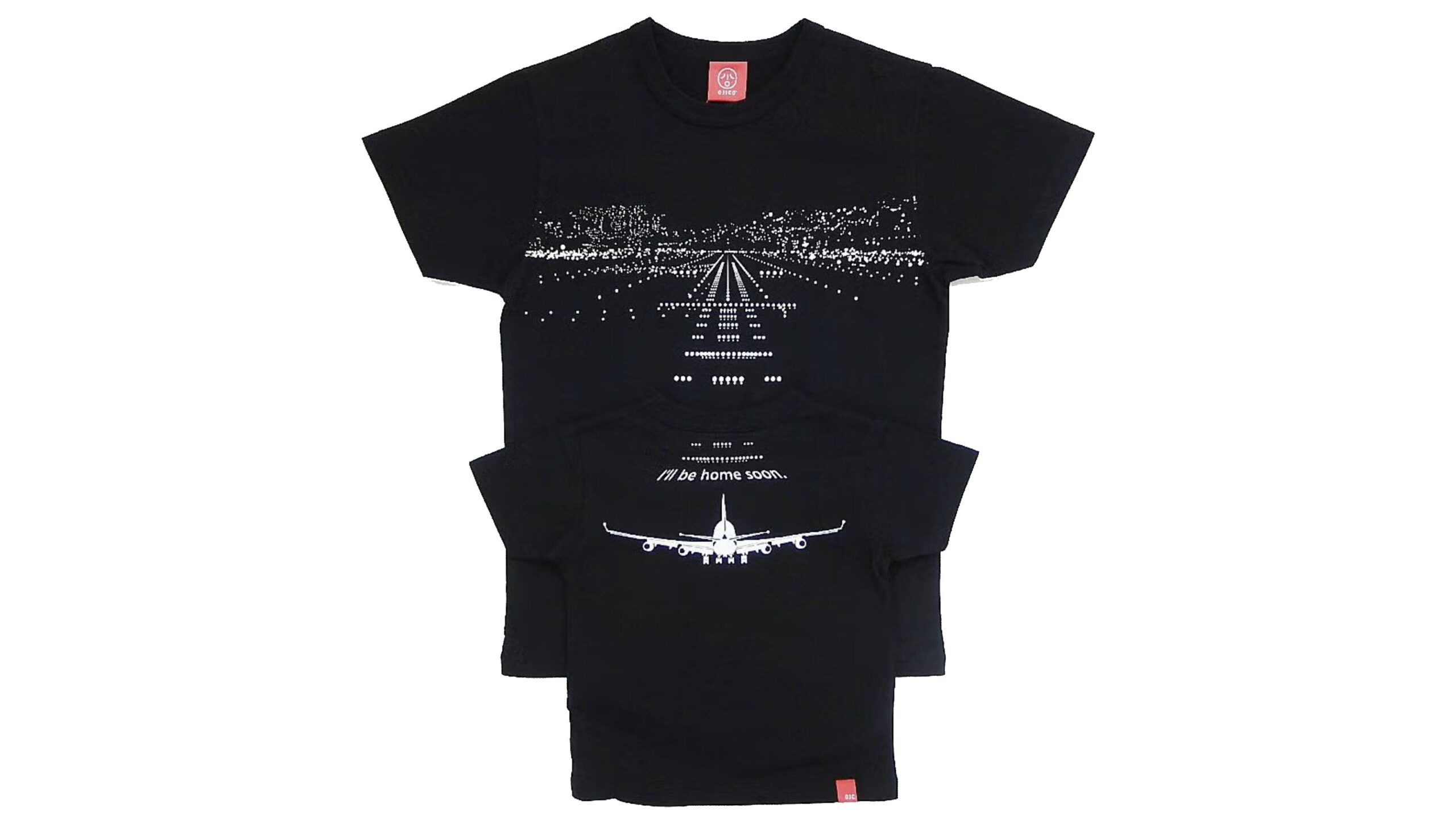 半袖Tシャツ『LANDING』は暗闇で光る空港の夜景が魅力！親子コーデも楽しめる一枚