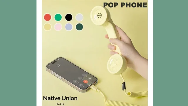 Native Union『POP Phone』｜USB-Cでつながるレトロ受話器で、スマホ通話をもっと快適に