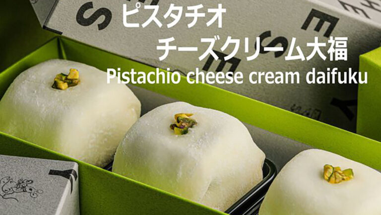 RUNNYCHEESE「ピスタチオチーズクリーム大福」｜ピスタチオ×チーズ×もちを楽しむ贅沢スイーツ