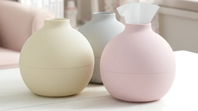 ティッシュもロールペーパーも使えるコロンと可愛い『ペーパーPot』